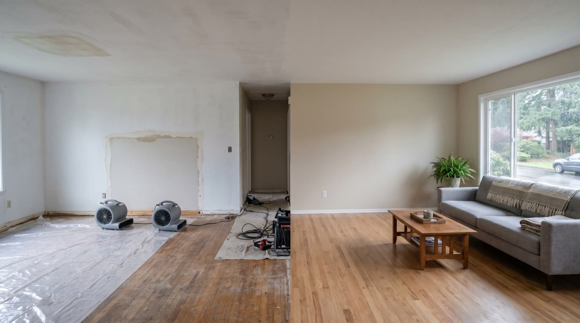 Camas — Burst pipe, 2,400 sqft